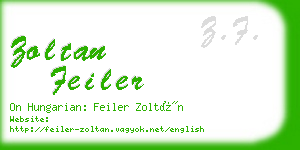 zoltan feiler business card